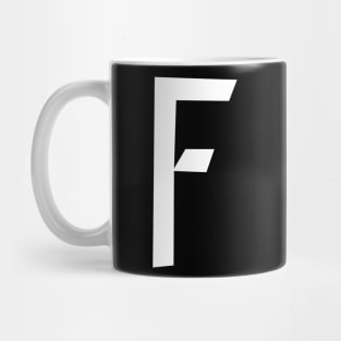 F – Greek Mythology - White Letter F Mug